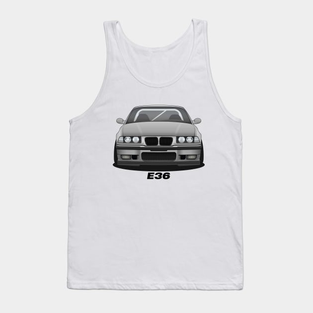 Silver E36 Tank Top by turboosted